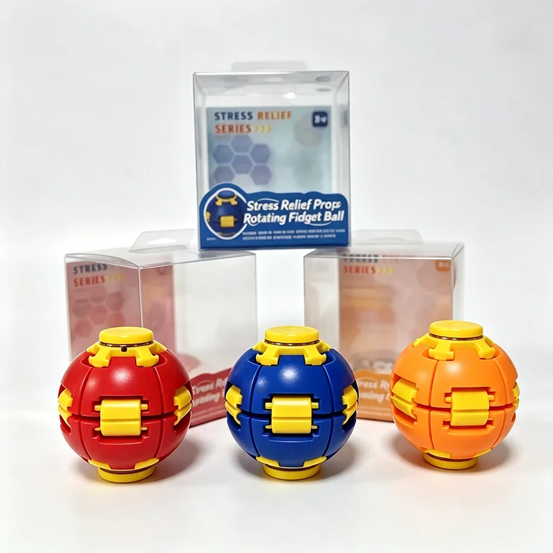 3D Printing Decompression Gyroscope Compression Rotating Ball, Pressing Gyroscope, Rotating Ball Toy