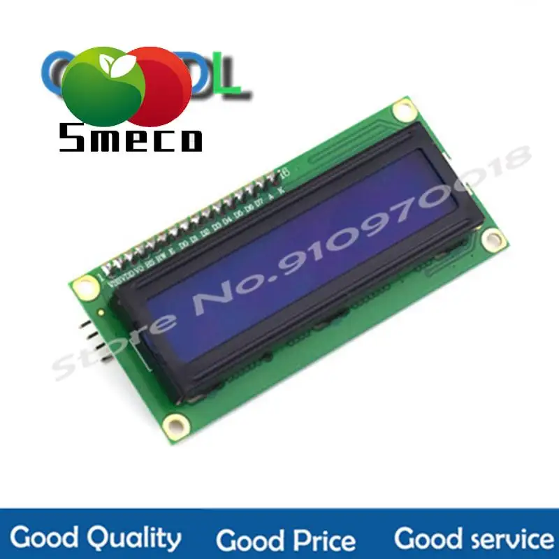 Ecrã LCD com Blacklight, Monitor, HD44780, 1602, 16x2, Monitor, 1 Unidade/lote