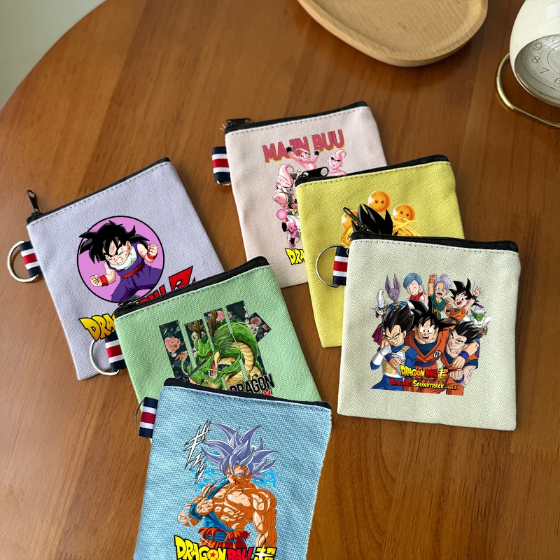 

Dragon Ball Cute Purse Goku Cartoon Anime Pattern Printed Coin Pouch Boys Girls Portable Mini Purses Women Men Wallets Gifts New