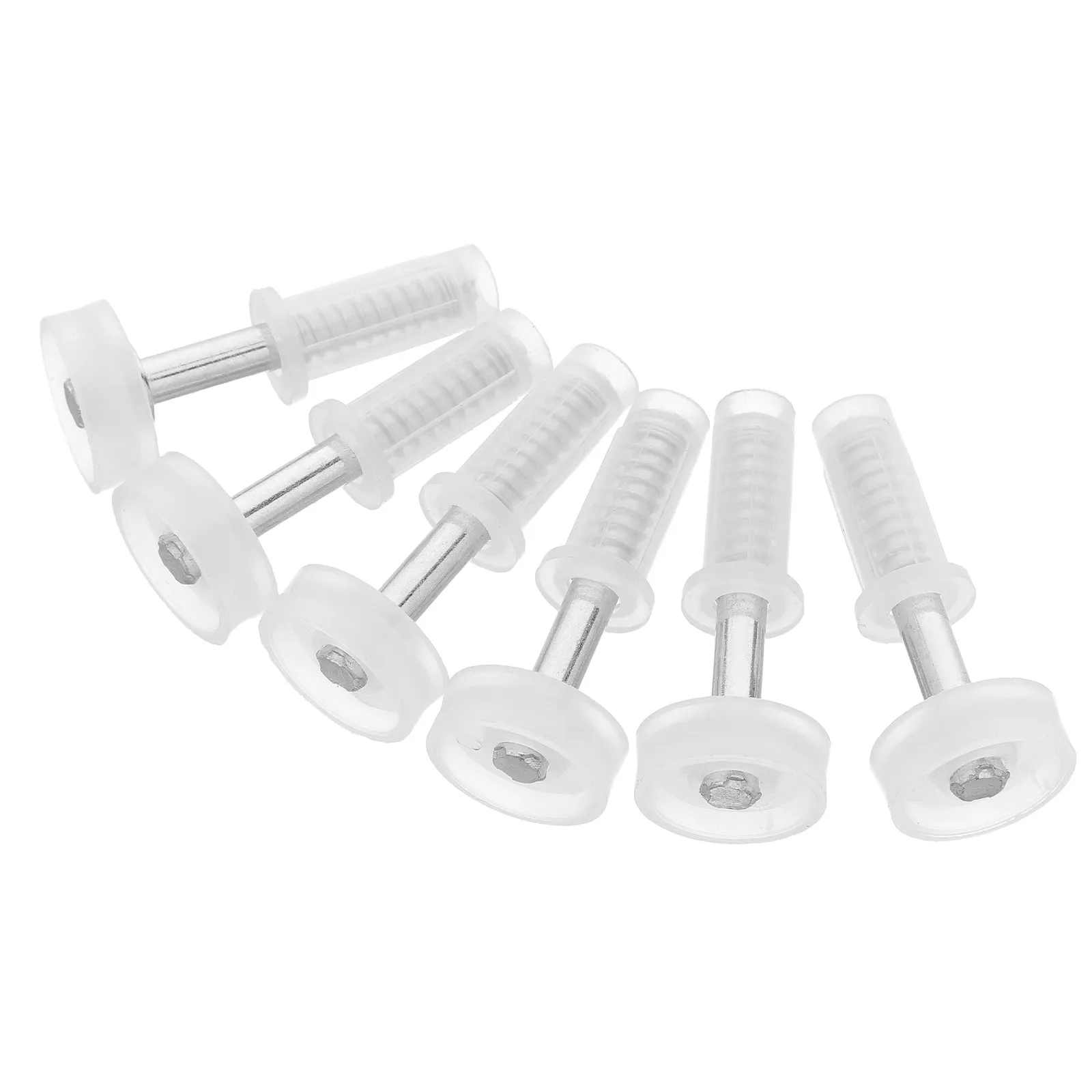 6Pcs Folding Door Roller Hardware Bi Fold Door Top Roller Adjustable Replacement Spring Loaded Guide Pins for Closet Pantry