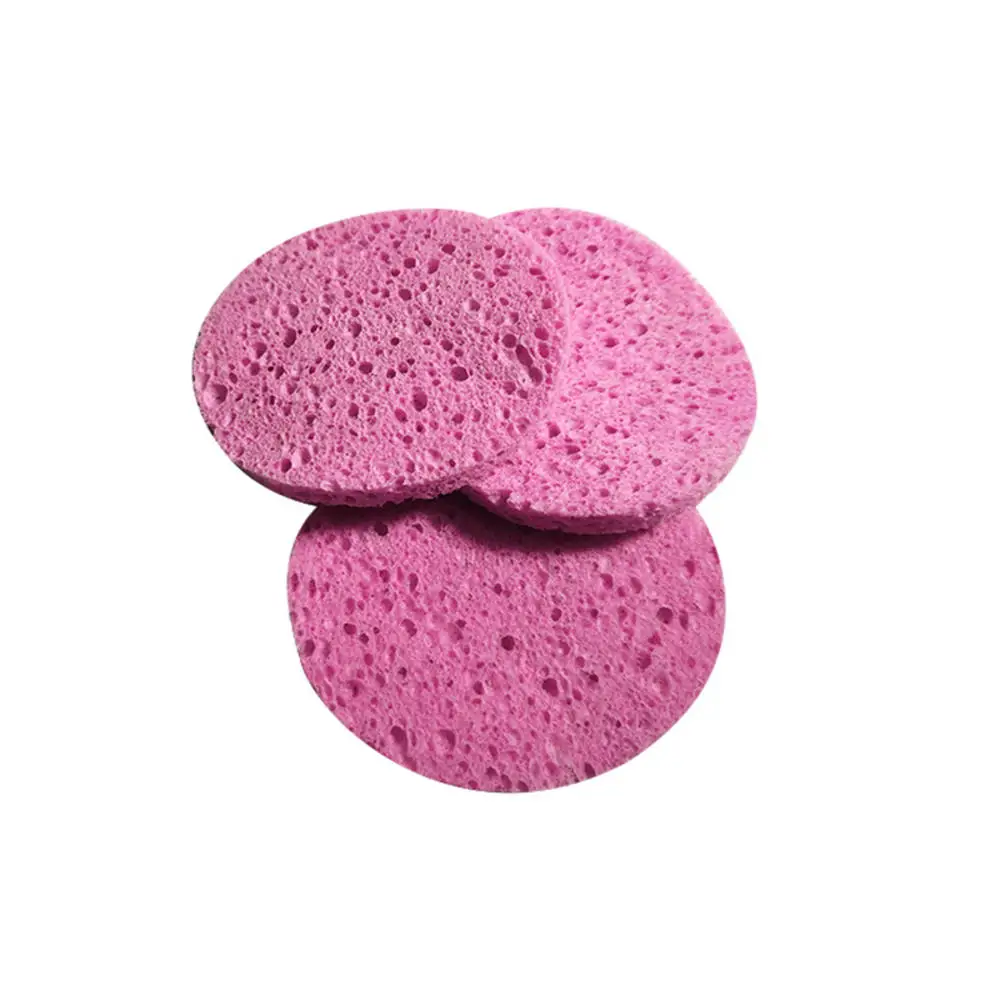 10 stücke Rosa Weiche Gesichts Reinigung Schwamm Pad Gesichts Waschen Cleaning Druck Reiniger Schwamm Puff Spa Gesicht Pflege Werkzeuge