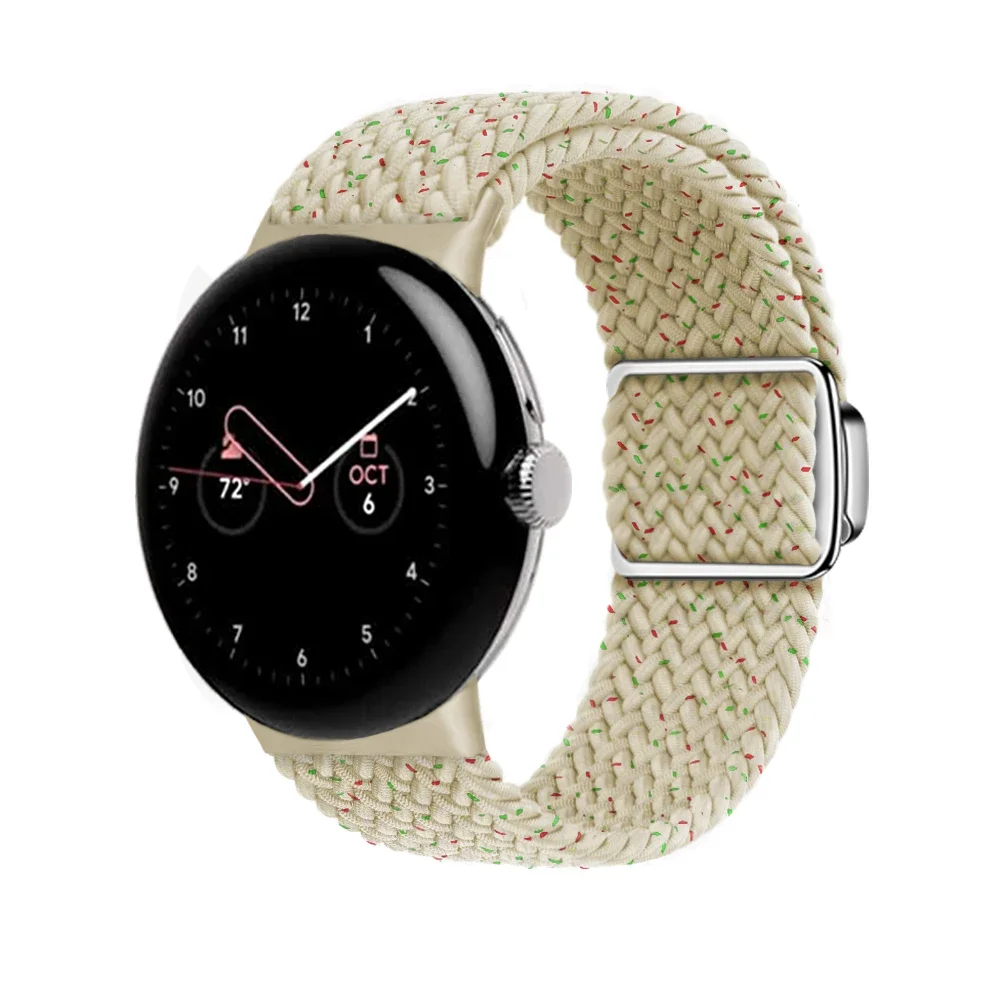 Correa trenzada de nailon para Google Pixel Watch 2, accesorio de Correa, pulsera de tela para Pixel Watch, repuesto de pulsera