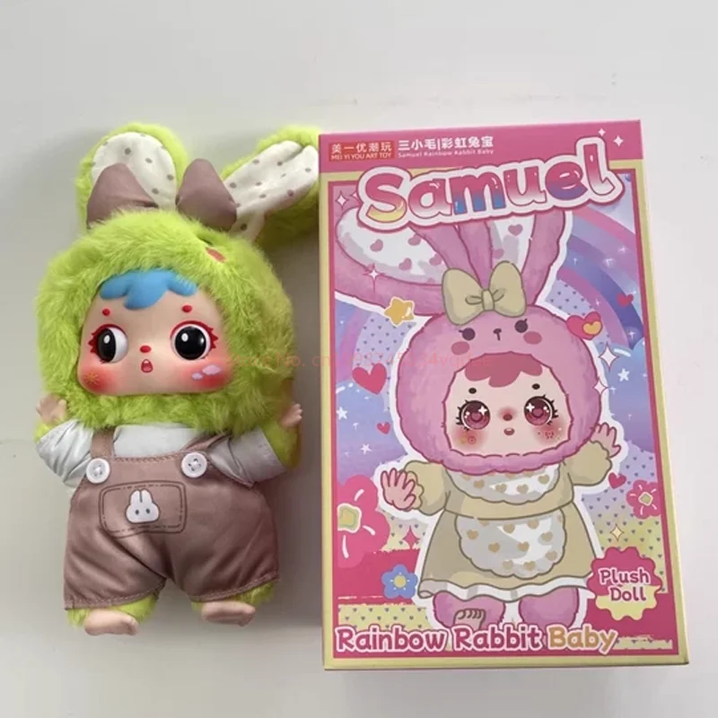 Authentische Samuel Blind Box Spielzeug Regenbogen Kaninchen Schatz Serie Vinyl Plüsch Design Puppen Schlüsselanhänger Anhänger Mädchen Festival Geschenke