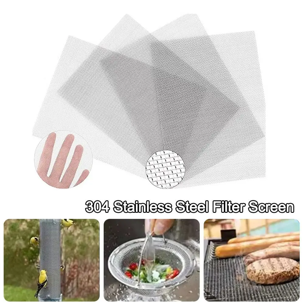 20 Mesh 304 Stainless Steel Filter Screen Woven Wire 30*21CM/15*21CM Stainles Steel Mesh Multifunctional Food Filter Net