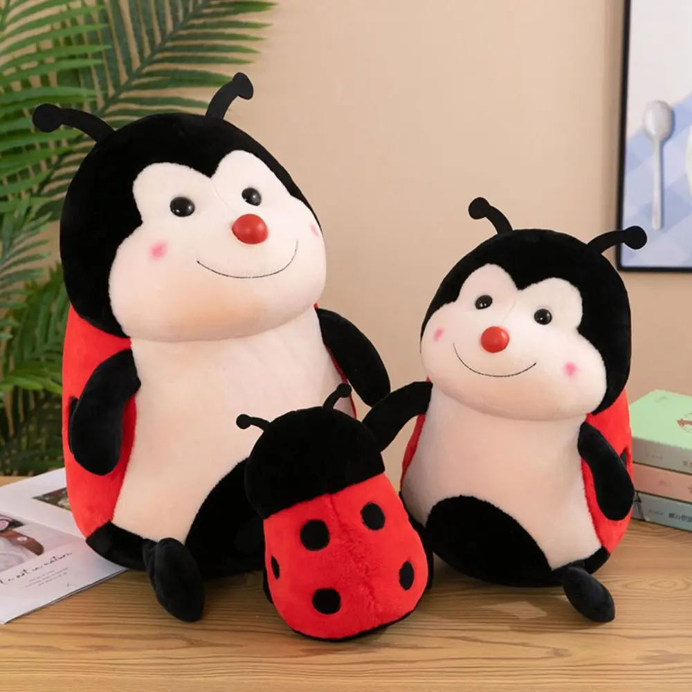 

Insect Coccinellidae Plush Toy Animal Rouge Ladybird Plush Doll 3D Eyes Cartoon Simulation Insect Stuffed Toys Adults Children