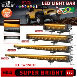 CO LIGHT 42 pollici singola fila fuoristrada LED guida paraurti barre luminose DRL 2 staffe di montaggio stile per fuoristrada ATV UTV SUV