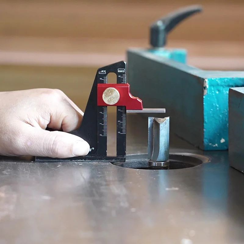Depth Measuring Height Ruler, Table Saw Milling Machine Height Gauge Sounding Ruler Woodworking Trimmer Adjustment Tool