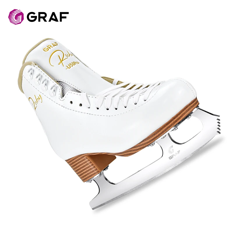 4.0 مللي متر GRAF عالية الدقة الكربون الصلب الزلاجات (الأسنان المتوسطة) أحذية تزلج على الجليد الجليد الشكل الزلاجات للبالغين آسيا فقط