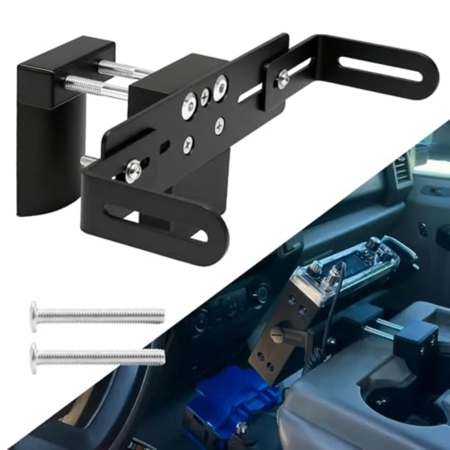 

Upgrade Adjustable Cup Holder RadioMount - Clamping Mount Drinks Cup Holder Mount CB Radio Mounting Brackets Fit for Ham CB Pro