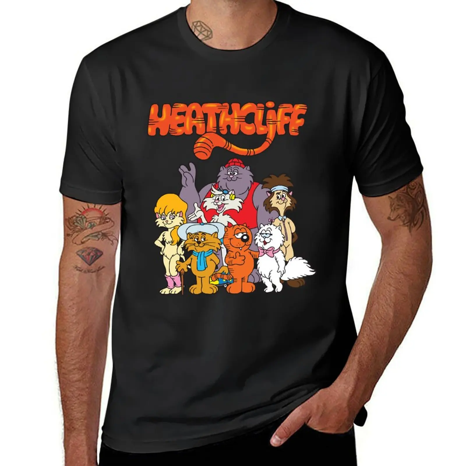 

Heathcliff T-Shirt Aesthetic clothing anime clothes Blouse animal prinfor boys Men's t-shirt