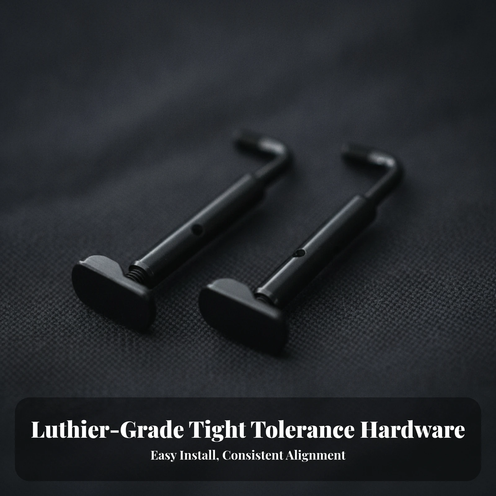 Hook Style Violin Chinrest Mounting Screw with Bent Threaded End for 4/4 Size Split Chinrest Reliable Replacement Part