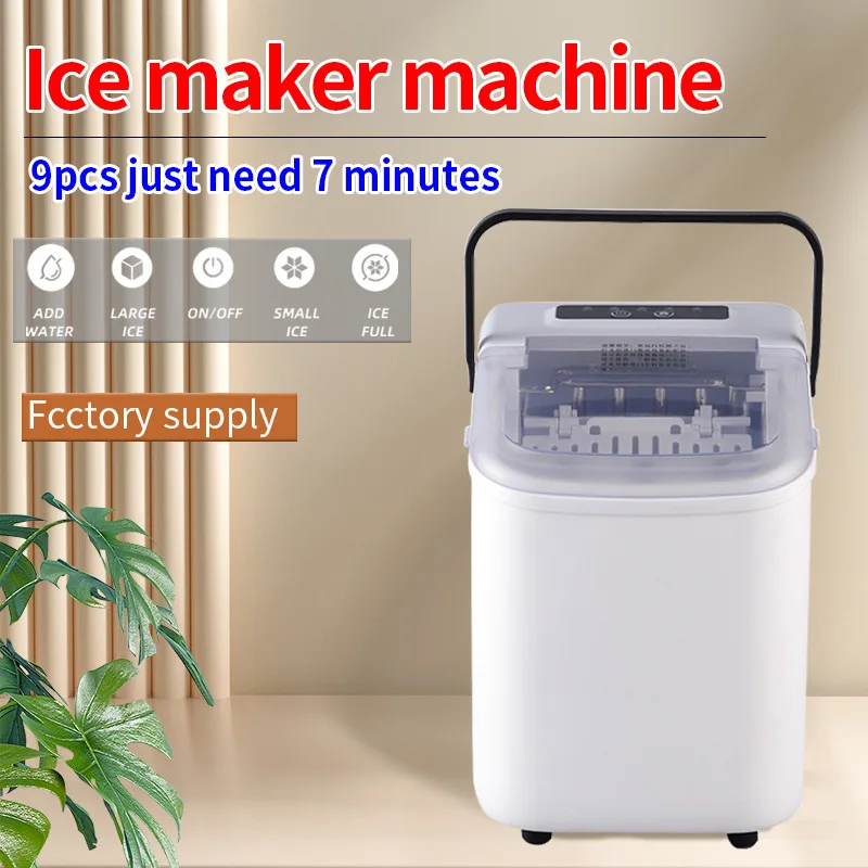 Ice Maker Machine  Automatic Household Ice Maker Commercial Ice Freezing Machine