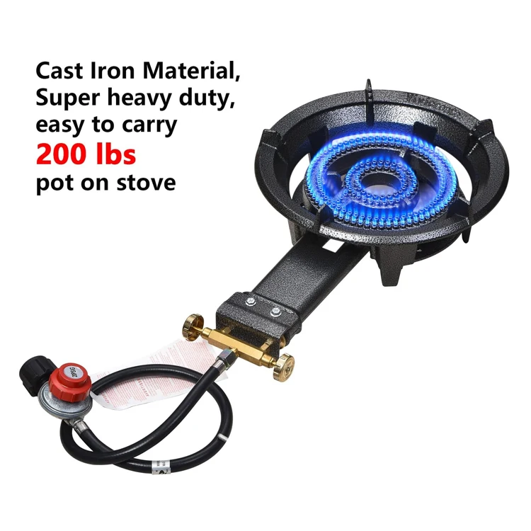 キャンプストーブ、屋外プロパンガスストーブ、0～20 PSIG調整可能高圧ストーブ