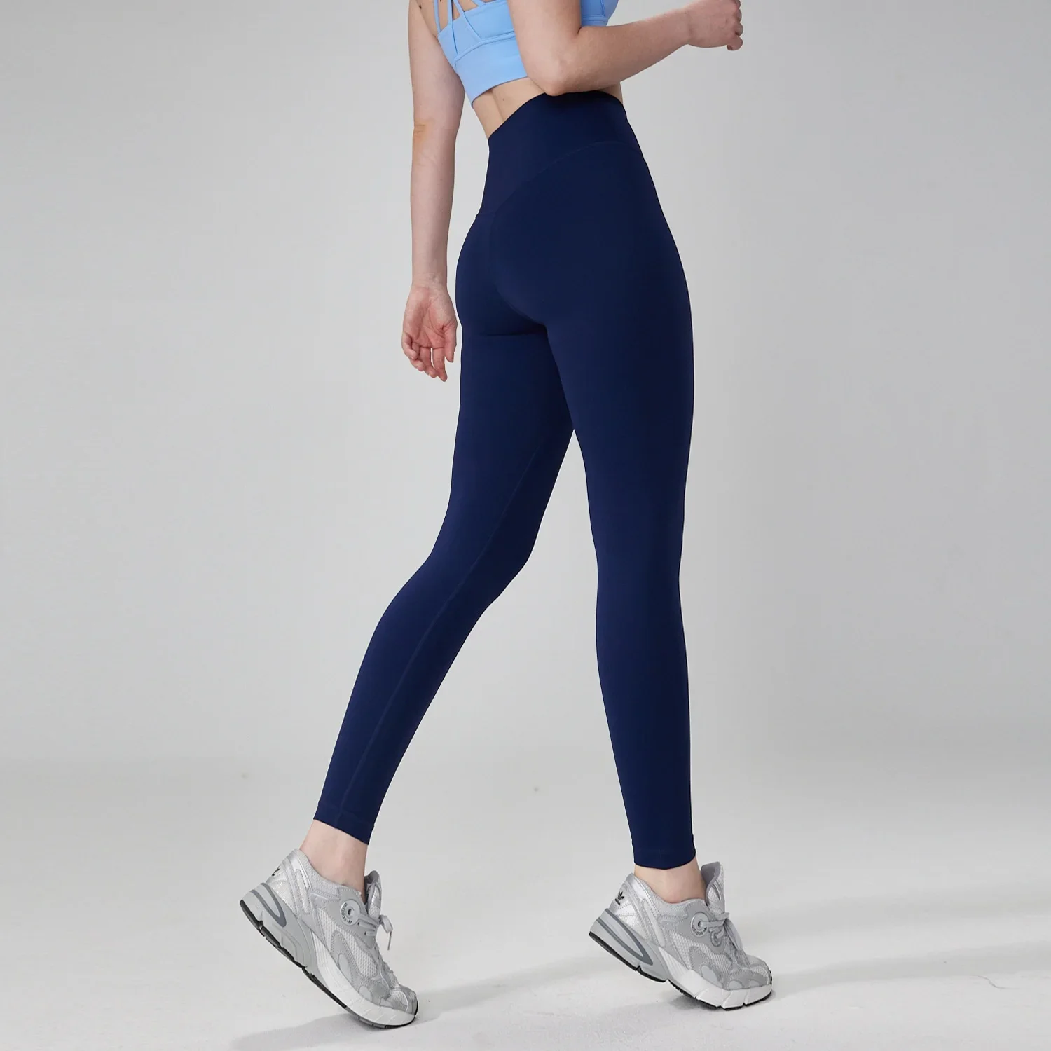 Solid Color soft Women Sport Pant Tight Butter High Waist Yoga Legging Athletic Gym Comprehensive Training Jog Back Waist Pocket