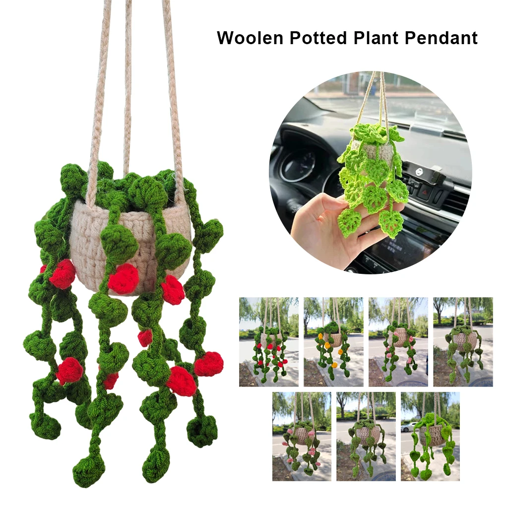 Elegant Hanging Plant For Car Premium Materials Timeless Style Exquisite Details Plush Handcrafted