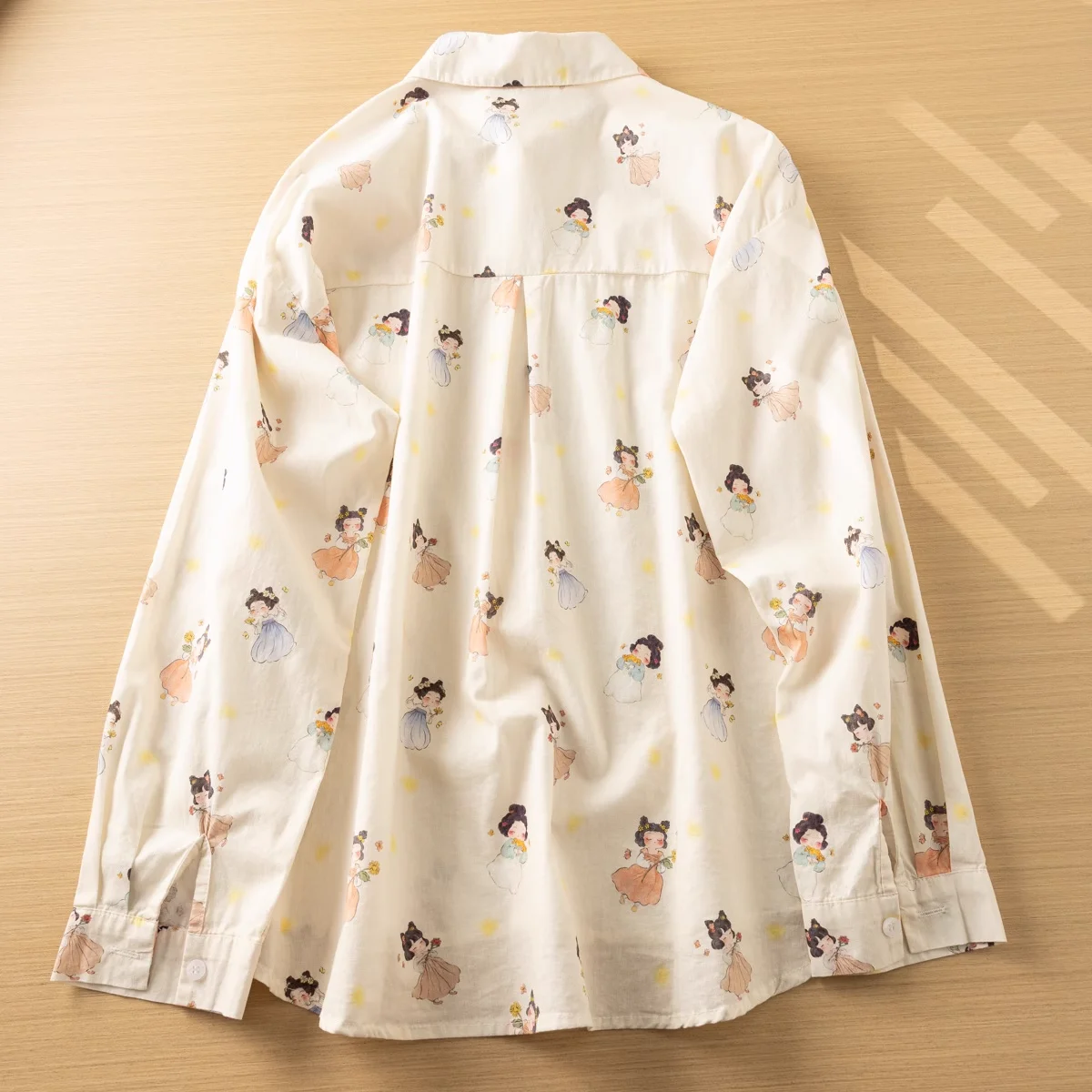 Harajuku fashion cartoon fairy printed blouses long sleeve shirts women cotton tops autumn original brands women clothing