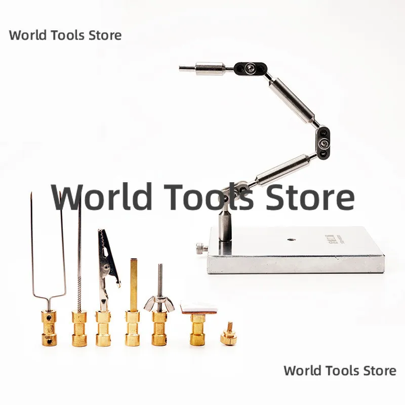 Square Base Bracket Flexible Universal Adjustable Stainless Steel Doll Model Display Stand Holder Prop