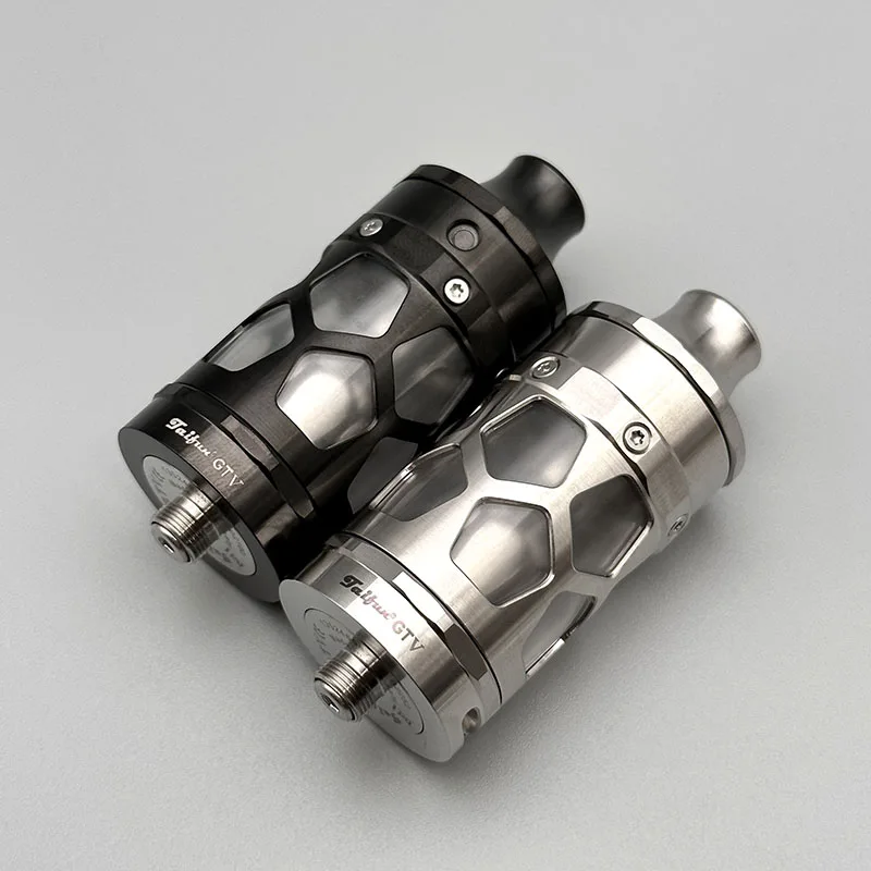 Vape Taifun GTV RTA Atomizador 25mm 6ml Bobina única Tanque 316ss reconstruible Vape Vaporizador VS Taifun GTR RTA
