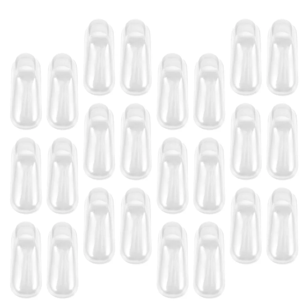 25Pairs Transparent Baby Foot Display Clear Sock Shoe Form Inserts Toddlers Shoe Holder Stand for Retail Home Travel Use