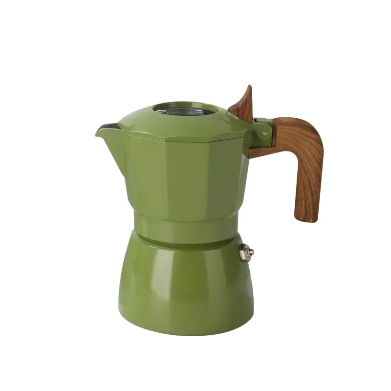 Double Valve Mocha Pot Italian Espresso Machine Extraction Vintage Pot Outdoor Coffeemaker Coffee Equipment