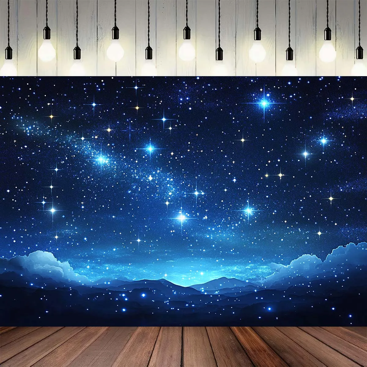 Vibrant Galaxy Constellation Night Sky Mural Wallpaper Room Decor Backdrop for Bedroom Living Room
