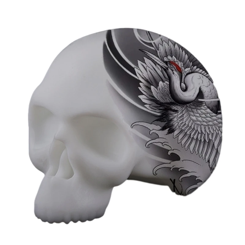 Modelo práctica calavera silicona, modelo práctica silicona tatuajes, piel falsa, envío directo