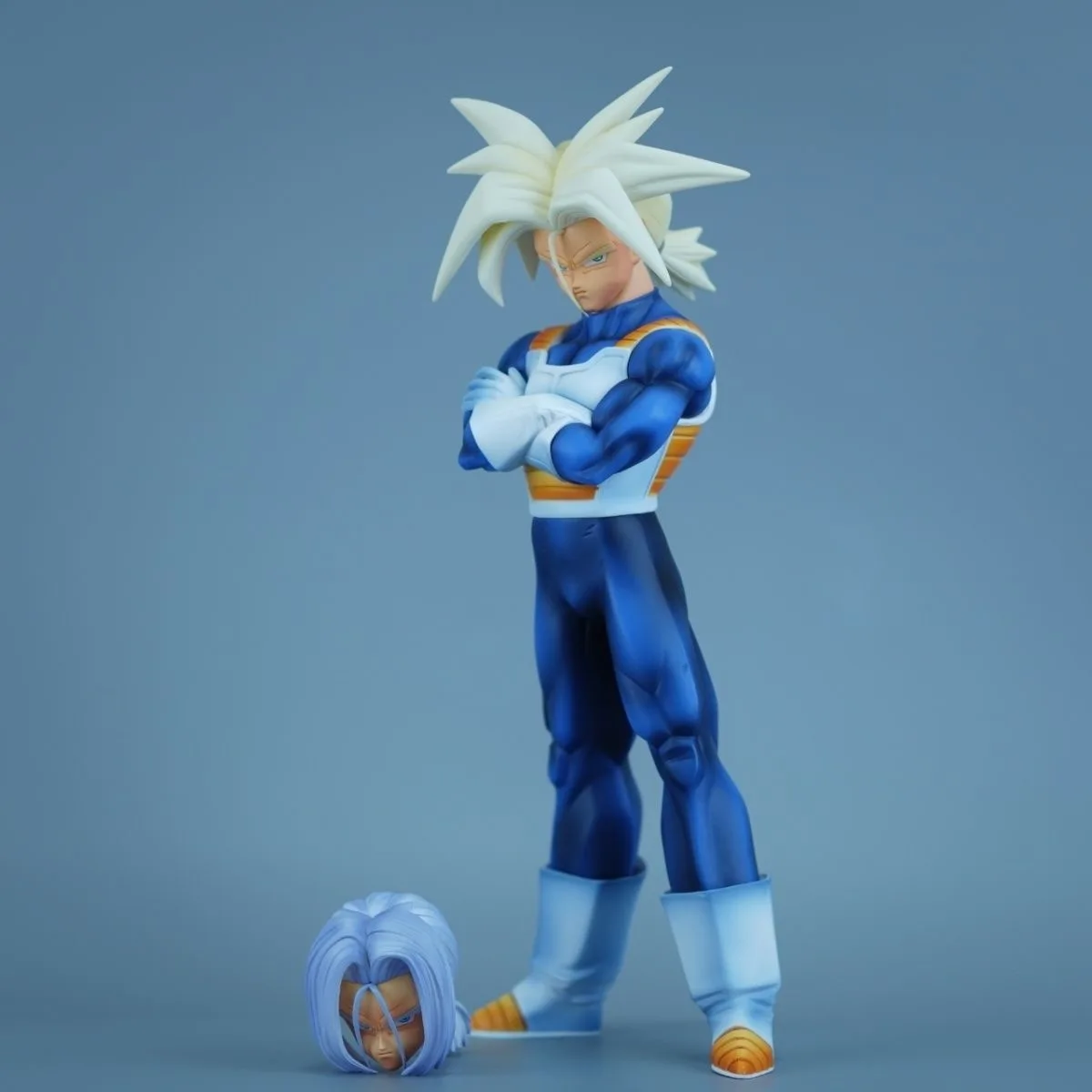 

31cm Dragon Ball Torankusu Figure Trunks Anime Figurine Pvc Collection Two Heads Replacable Desktop Model Decoration Toys Gifts