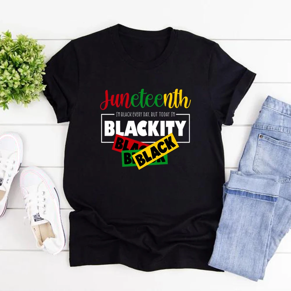 Juneteenth 1865 Tshirt Black History Shirt Black Lives Matter Tee Men Women Short Sleeve Graphic T Shirts Unisex Streetwear Tops