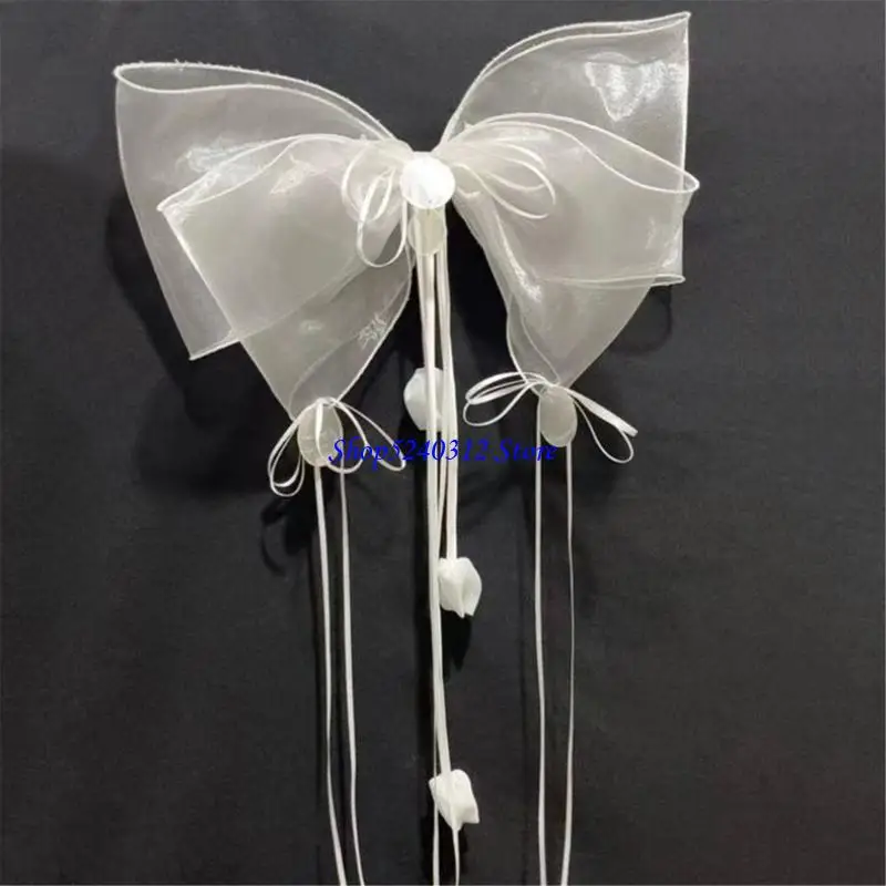 

634C Multiuse Exaggerate Ribbon Bowknot Hair Clip Strong Hold Hairbows For Daily Wear Evening Outfit And Festival Gatherings