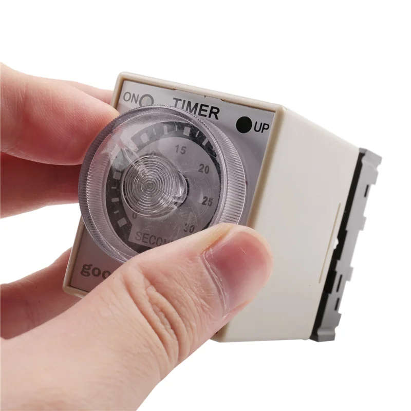 3X تيار مستمر 12 فولت 0-30 ثانية 30 ثانية مؤقت تأخير كهربائي توقيت التتابع DPDT 8P واط قاعدة