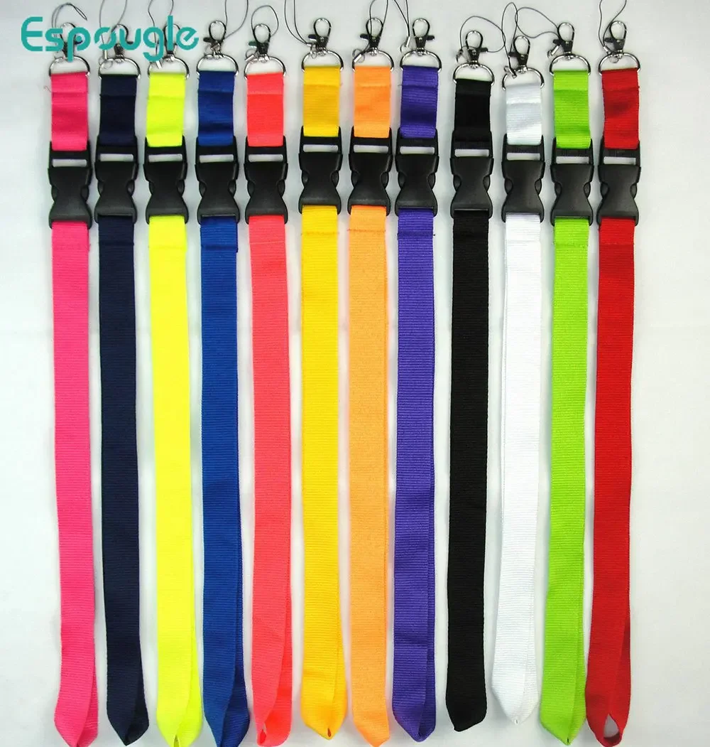 

1000pcs Mobile Phone Lanyard Neck Straps For Keys ID Pass Card Name Badge Holder Keychain Plastic Clip Hang Rope