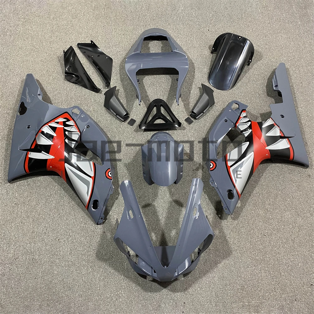 For YZF R1 2000 2001 Motorcycle Bodywork Set High Quality Injection ABS Plastics Fairings Accessories Shark Gray