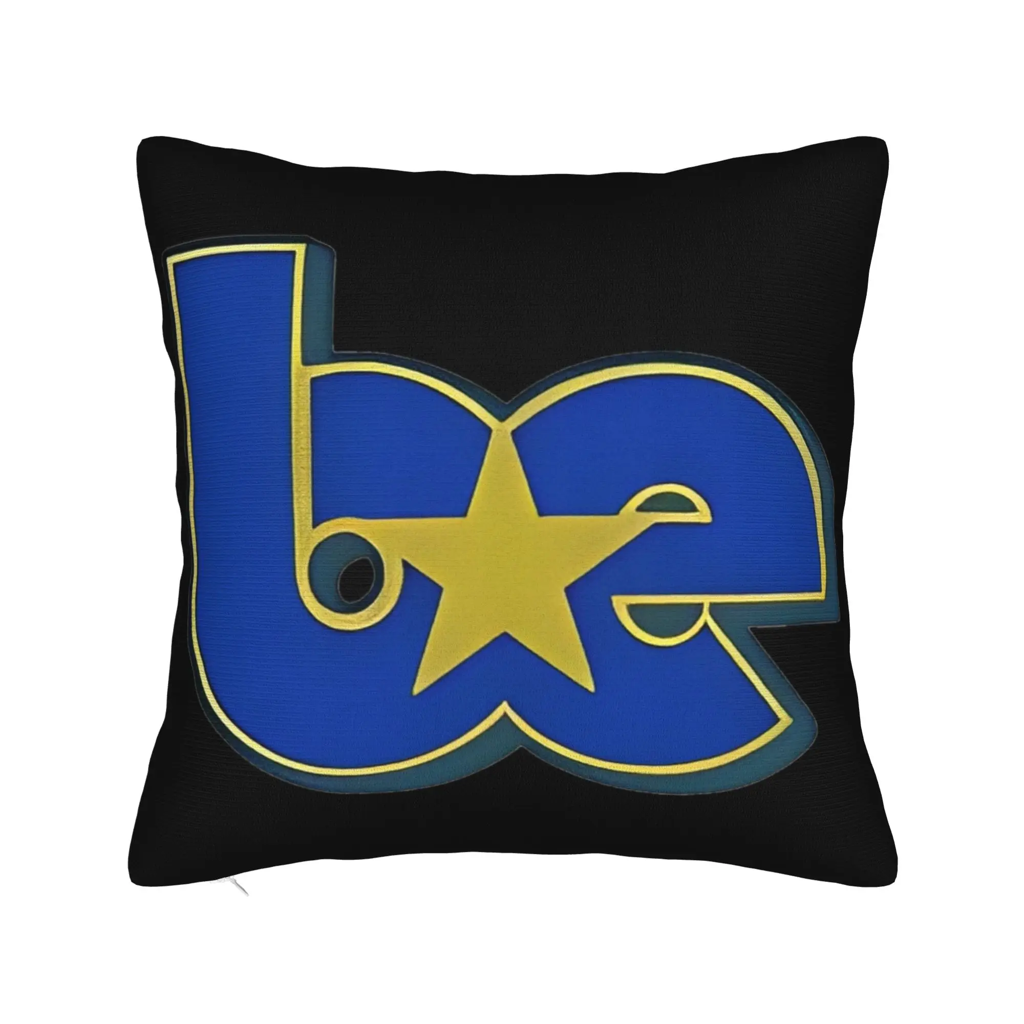 BE Star Contrast Initials Outline Logo Pillowcase Printing Cushion Cover Decor Billies Pillow Case Cover Sofa Zippered 45X45cm