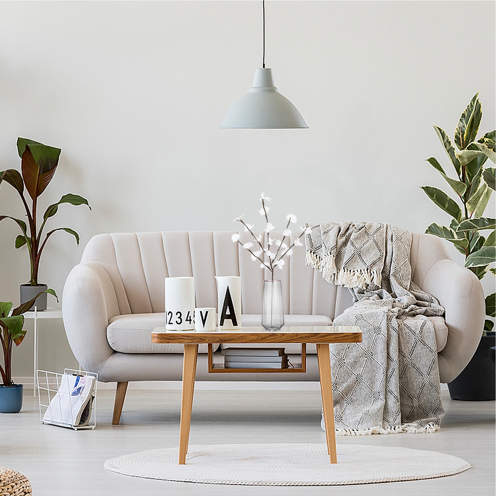 

Golden Rimmed Glass Vase Flower Holder Decorative Vase for Home Corridor Display Flower and Plant Container