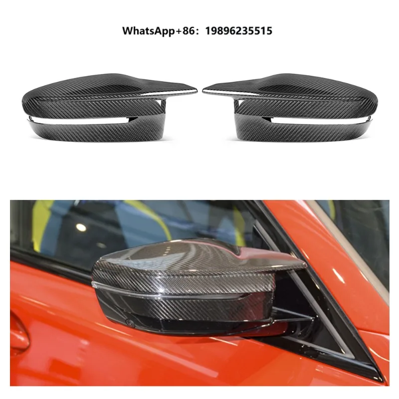 Carbon Fiber Side Mirror Covers Replacement Dry Rearview Door Mirror Shell