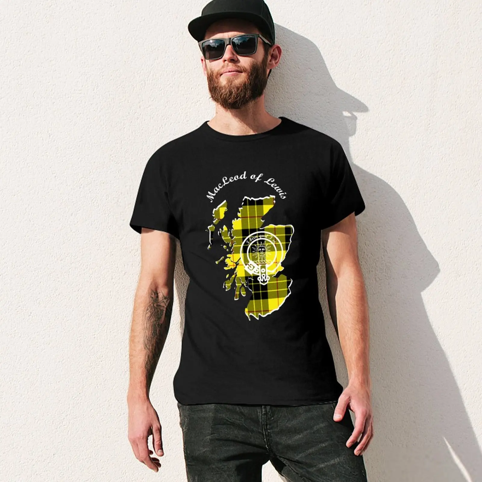 Clan MacLeod of Lewis Scotland Map Crest T-Shirt Casual All Match Short Sleeve T-Shirt view 3