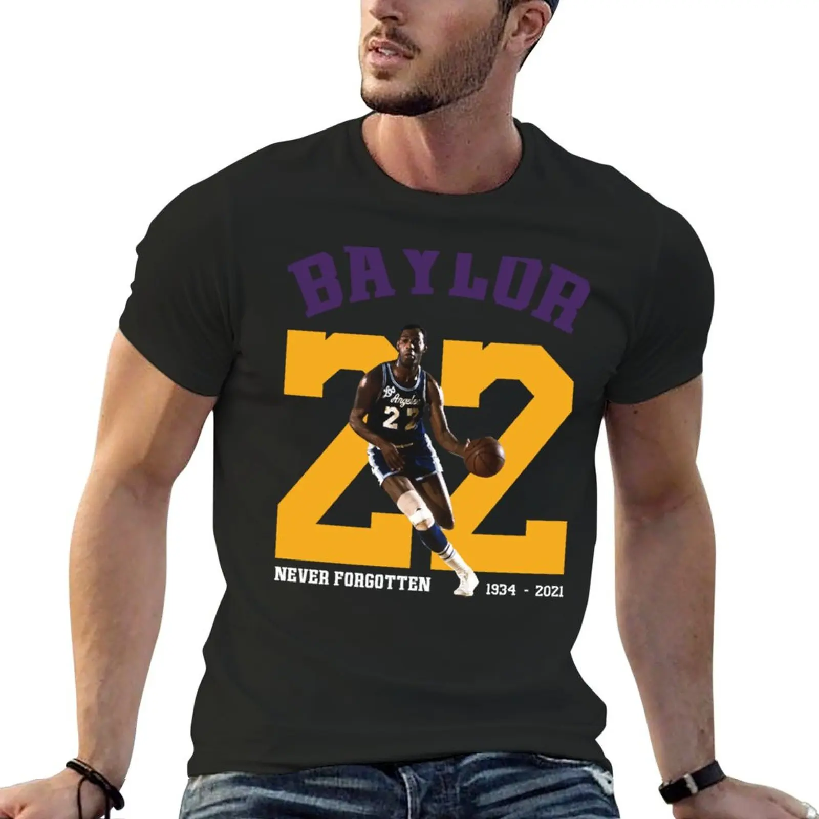 

Elgin Baylor Never Forgotten T-Shirt graphic t shirt vintage sweat valentines boutique clothes tshirts for men