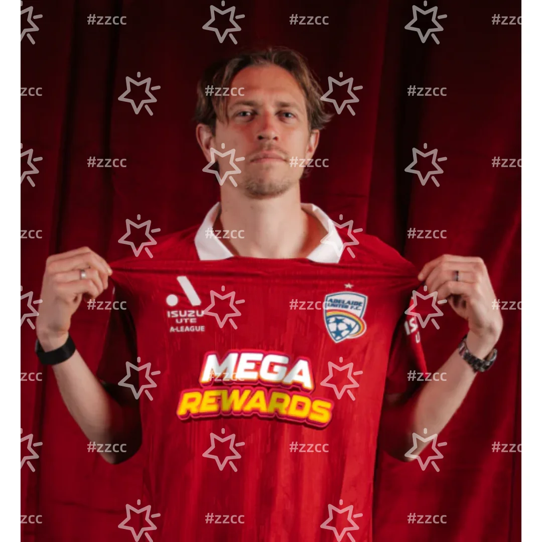 

25-26 Adelaide United Home Football jersey Training kit Summer Sports Dry Quickly Men's T-Shirt Children's Clothing Tee Woman