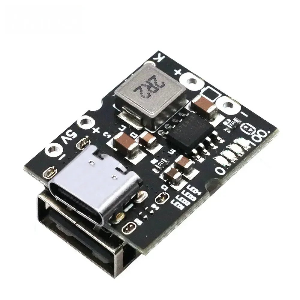 2A Integrated Li-ion 5V to 4.2V Boost Charger Board (Type-C USB) - Charge/Discharge Protection for Portable Devices