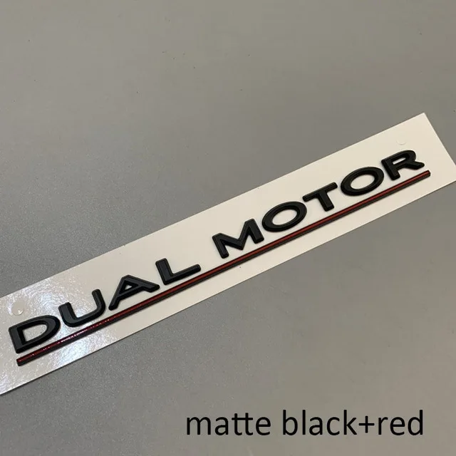 Matte black with red