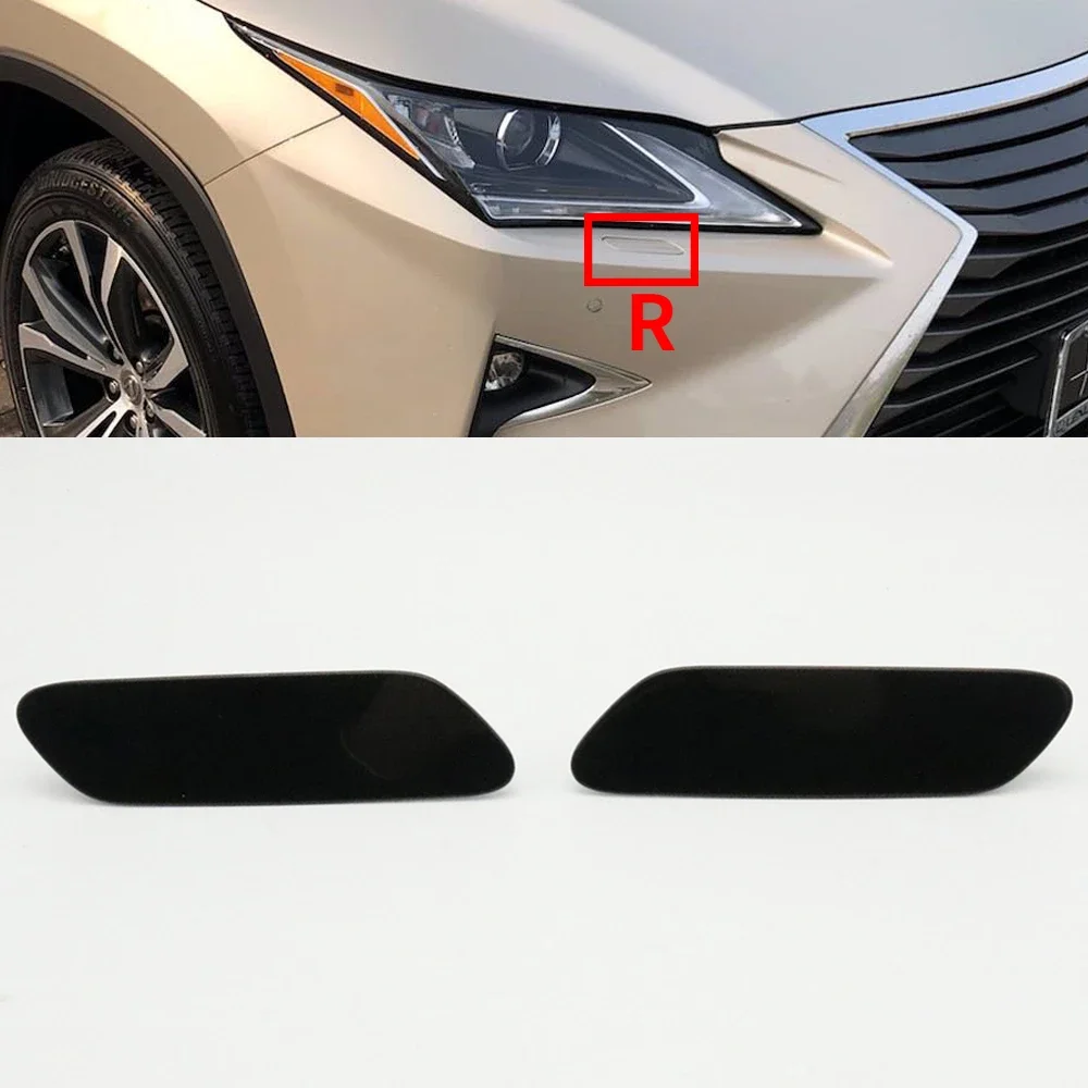 

For Lexus RX350 RX450 RX350L RX450HL 2016-2019 Car Front Bumper Headlight Washer Sprayer Jet Cap Headlamp Cleaning Nozzle Cover