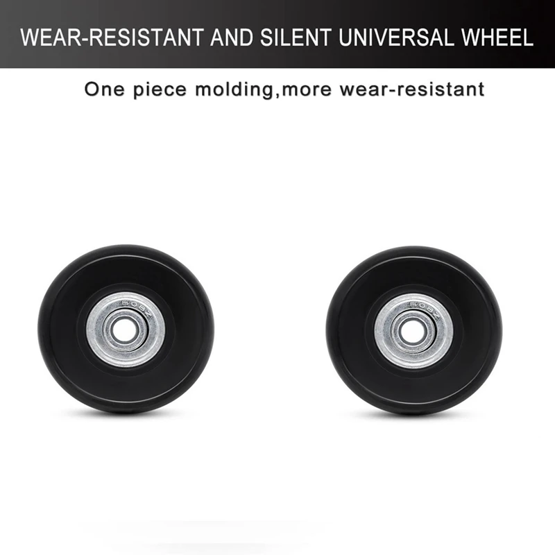 1 пара колес для багажа, сменный чехол на тележке, шкив, универсальные аксессуары, колеса для чемодана 20-28 дюймов для багажа