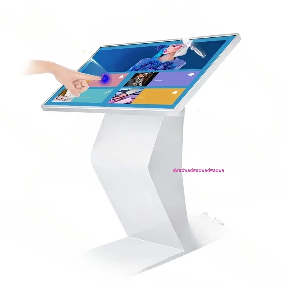 Horizontal All in One Stand Touch Screen Self Service Kiosk 10-point Android System Win System 32