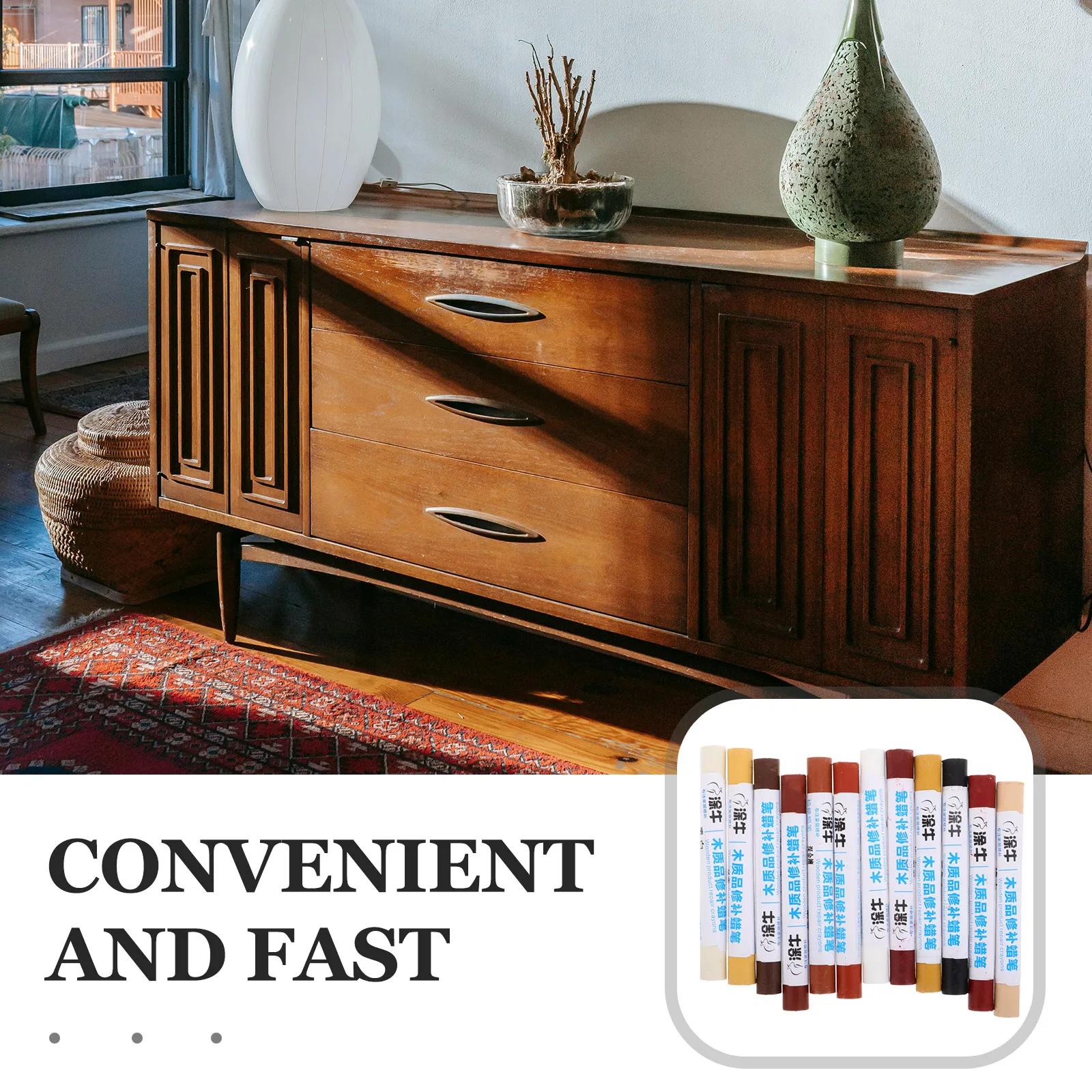 

6 шт. маркеры для ремонта карандашей, мелки для ретуши, набор деревянного воска