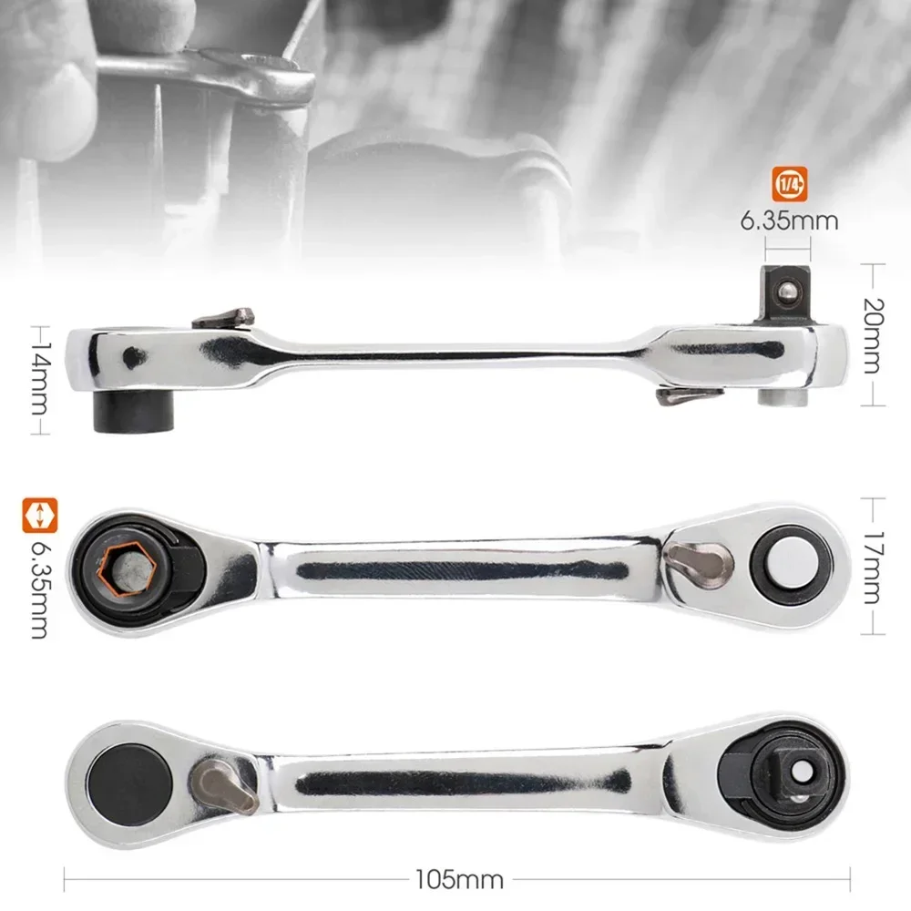 1/4 Inch Ratchet Wrench Tool for Steering Rack Gearbox Removal Installation Mechanic Repair Hand Tool for Automotive Service