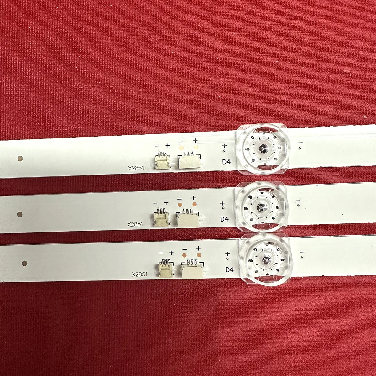 หลอดไฟ8ดวงแถบไฟ LED 3ชิ้นสำหรับ JLW43_3X8_MCPCB_V0 DSM jlw 43 0D20 dsmled