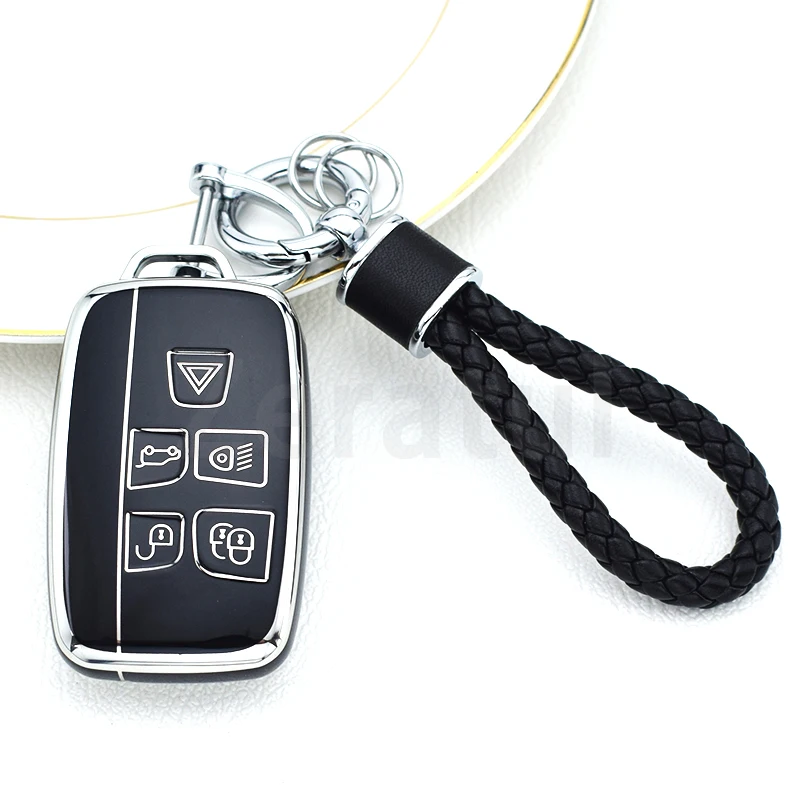 TPU Shell Fob Car Remote Key Cover Case For Land Rover Range Rover Sport Evoque Freelander2 For Jaguar XF XJ XJL XE C-X16 XKR XK