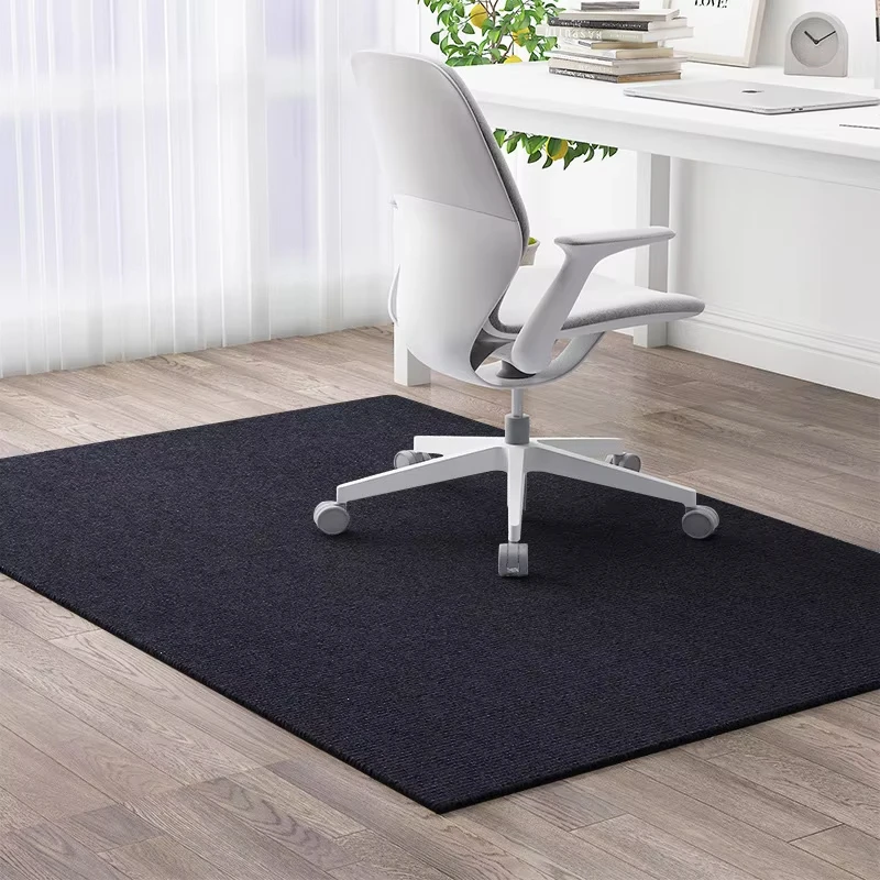 VIKAMA Soundproof Study Room Computer Chair Floor Mat Wooden Floor Protection Pad Wear-Resistant Study Chair Carpet Home Decor