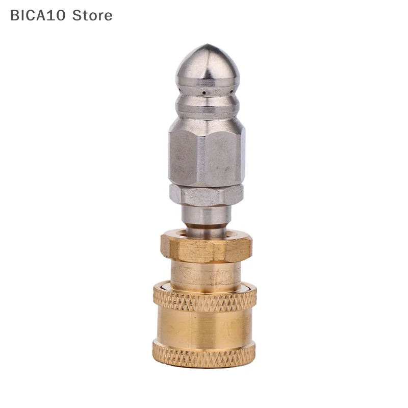 

Быстрая заглушка из нержавеющей стали, аксессуары для сливного шланга, инструменты, очиститель высокого давления, насадка для очистки канализационного стока, аксессуары 1/4 дюйма