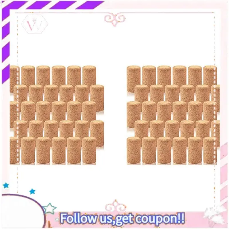 

Y74A-100 шт. прямые деревянные пробки, пробки для винных бутылок, винные пробки для бутылок вина, пива, герметичная крышка, пробки для пивных бутылок